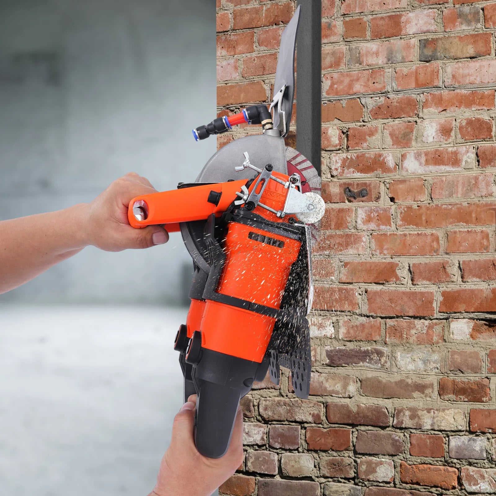 5200W Wall Chaser Concrete Cutter Electric Circular Saw Groove Construction Slotting Machine Cutting Tool