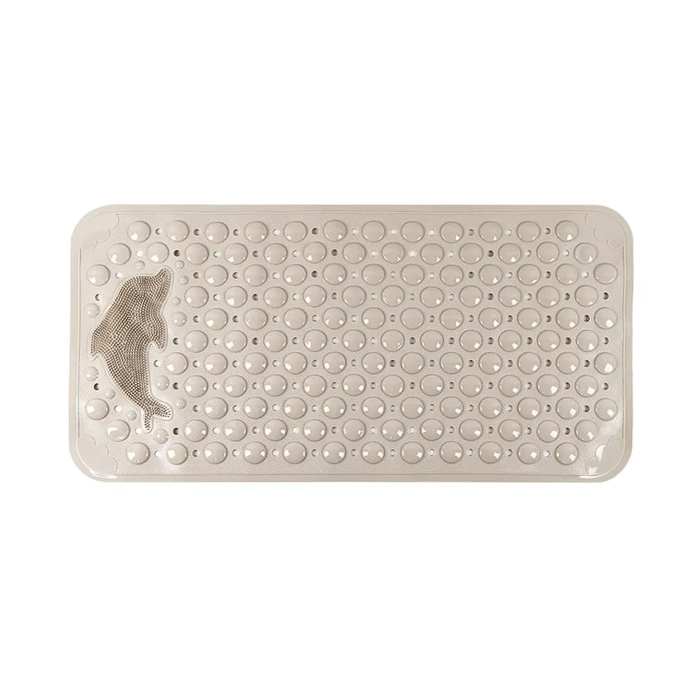 1pc Dolphin Rectangular Non-Slip Mat, 35*70cm PVC Anti-skip Bath Mats for Bathroom, Massage Bathtub Mat Safe Rugs Foot Mats