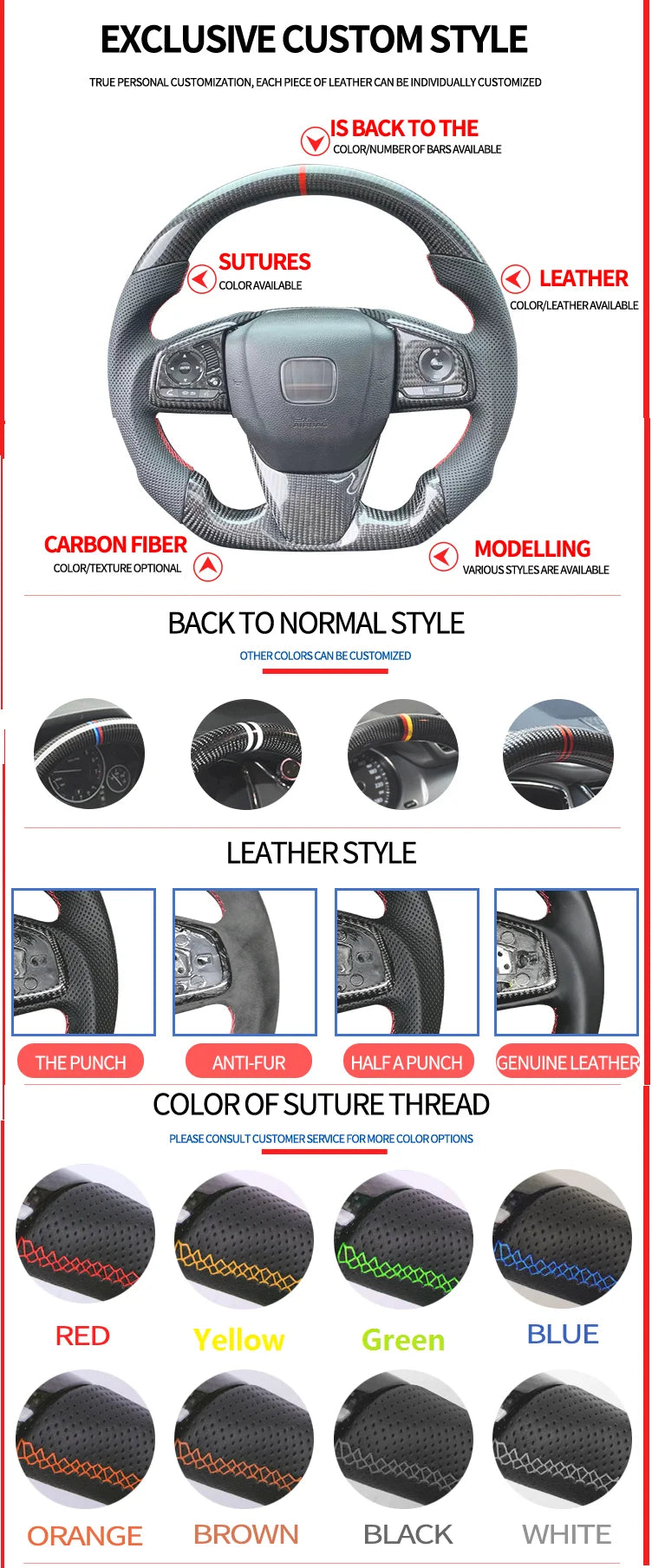 Car accessories for Chevrolet Customized matte Carbon Fiber Steering Wheel fit for Chevrolet Camaro SS Convertible Zl1 2016-2022