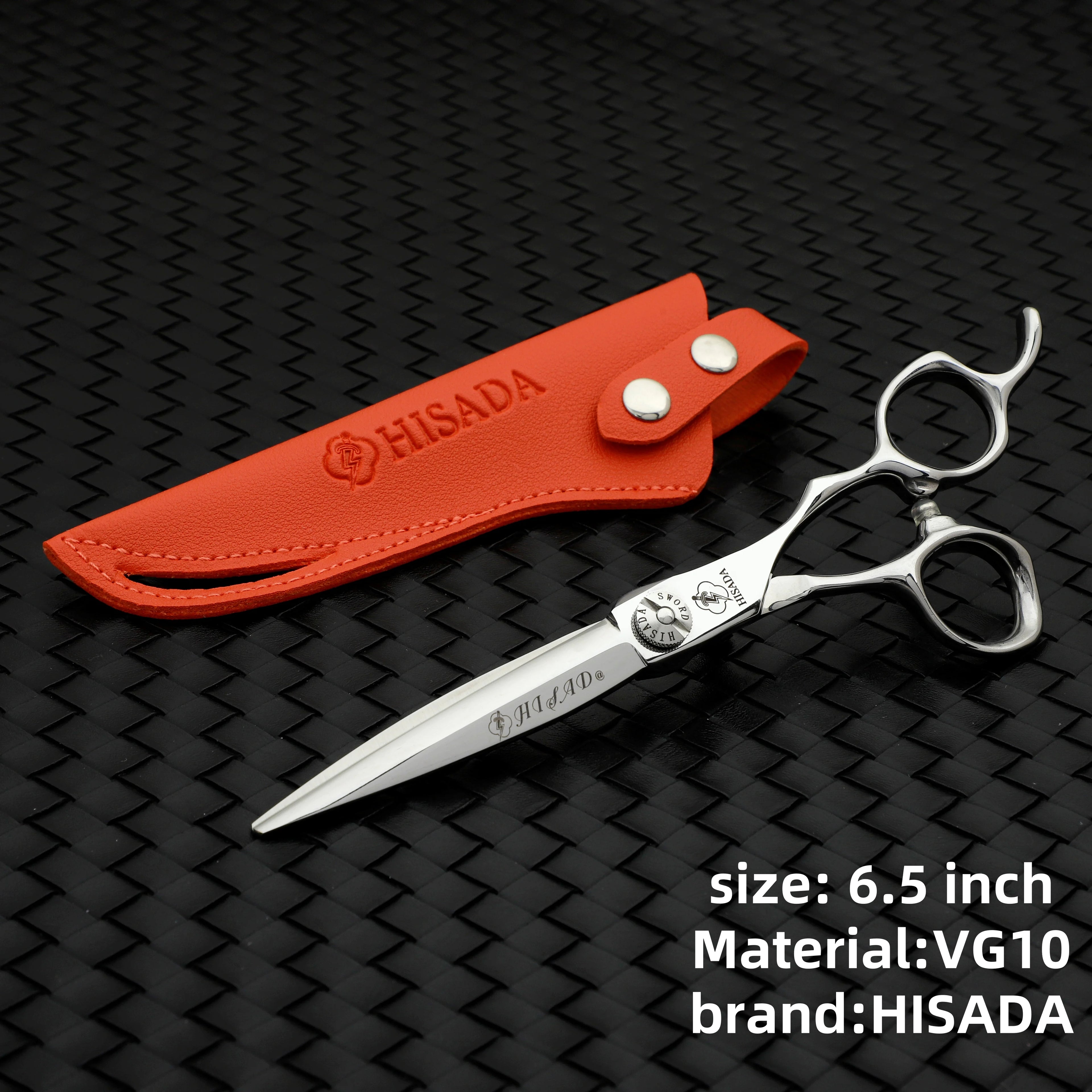 HISADA Hairdressing Scissors Professional Barber Scissors 6.0 Inch Scissors VG10 Material Professional Barber Scissors