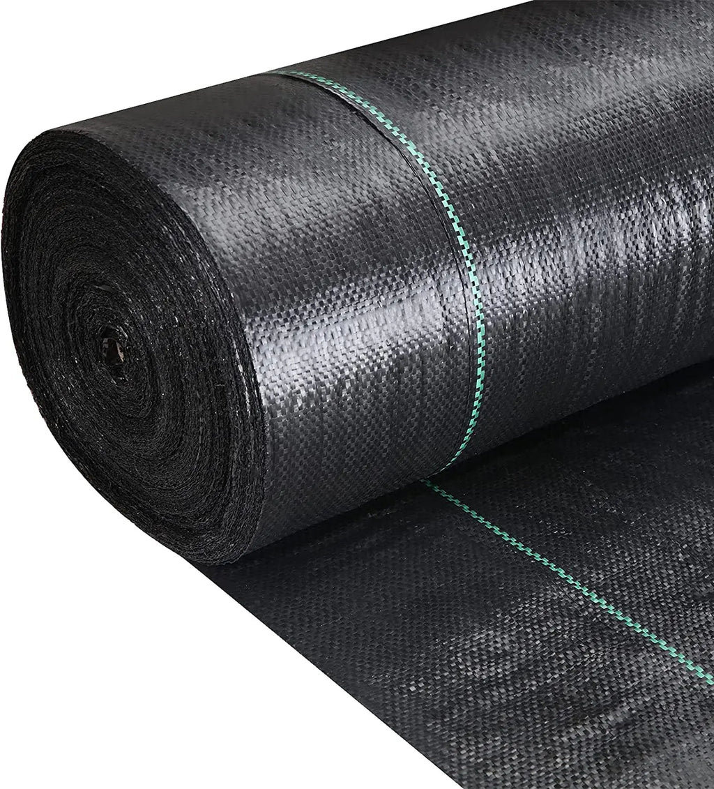 Weed Barrier Fabric Heavy Duty, Woven Weed Control Fabric, Non-Slip Outdoor Rubber Floor Mats, Weed Block Polyethylene Ground Co