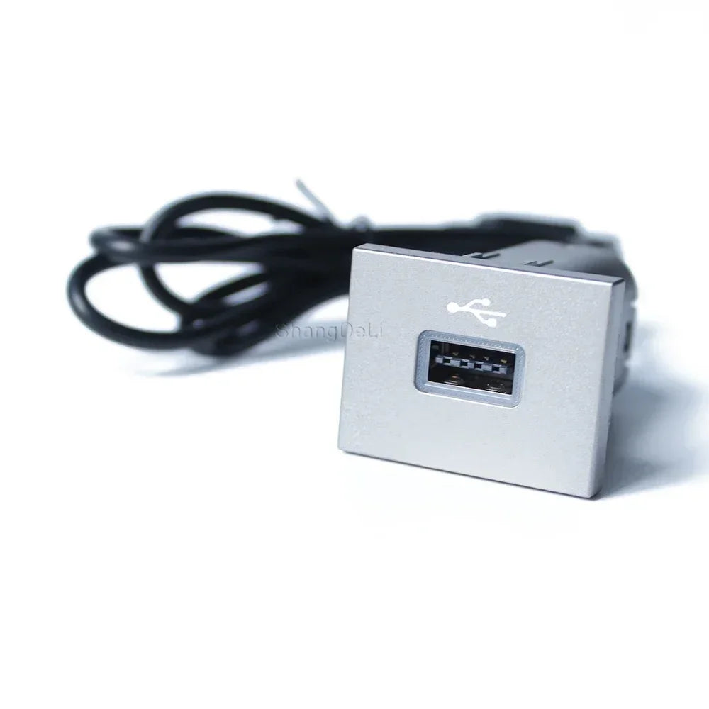 Car Black/Silver USB Input Adapter Audio Radio u-disk flash Socket Interface Cable For Ford Focus 2 Mk2 2009-2011 Accessories