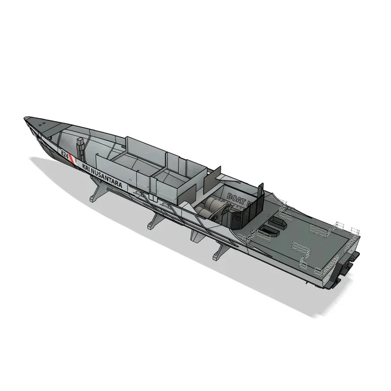 1/48 RC Australian Cape-class Patrol Boat Model Kit Hand-assembled Ship Model Toy Gift DIY Navy Battleship Model Kit Attack Ship