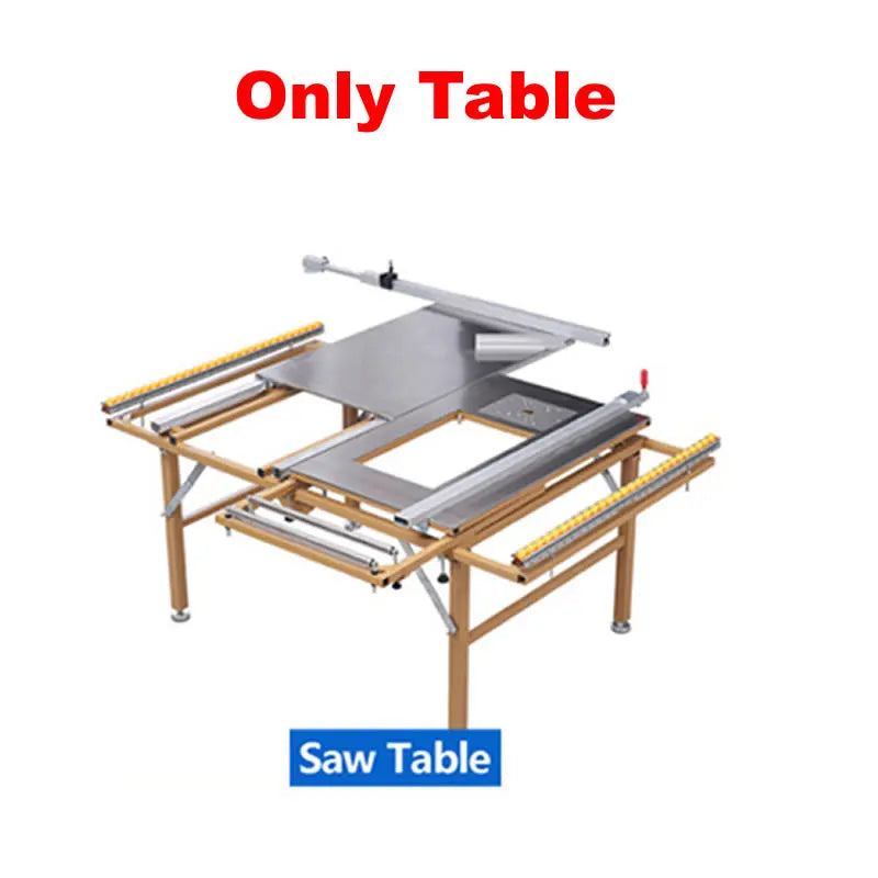 Multi-functional Push Table Saw Precision Guide Rail Folding Electric Panel Saw Kit with Cutting Saw Banding Machine Option Saw