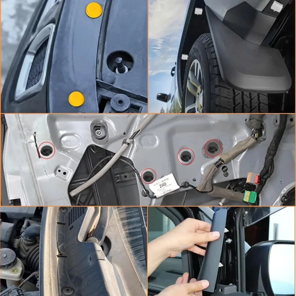 1000Pcs Mixed Car Buckle Car Bumper Door Panel Fixed Clip Universal Car Clip Mixed Car Bumper Fender tive Door Panel Prot