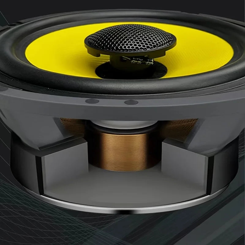 1 Pair of High Quality 6. 5inch Car Coaxial Speakers with Excellent Audio Performance and Full Frequency Response
