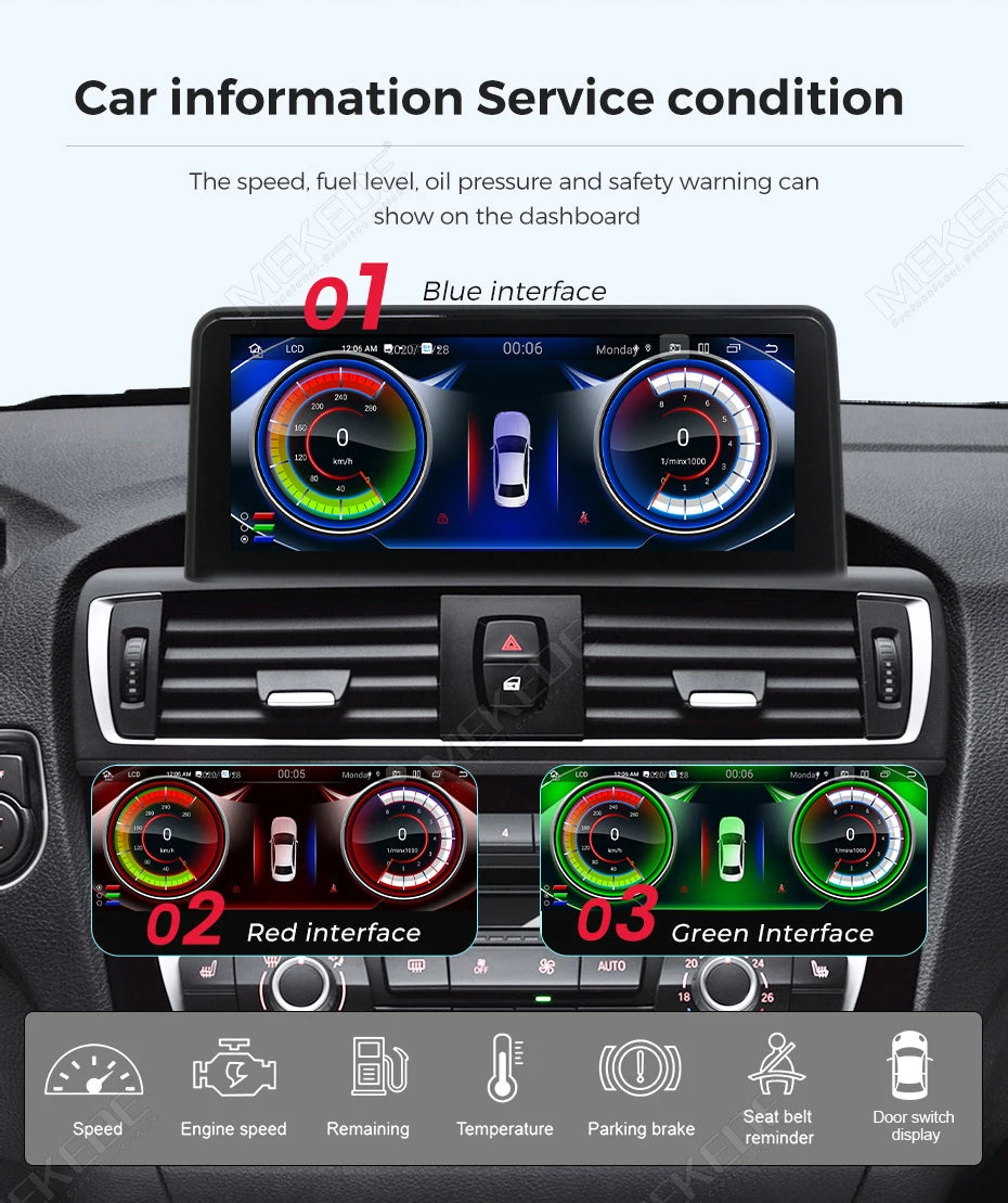 MEKEDE 128GB Android 14 Wireless CarPlay For BMW X1 E84 2009 - 2015 Car Multimedia Player DSP Android Auto GPS 8 Core Autoradio
