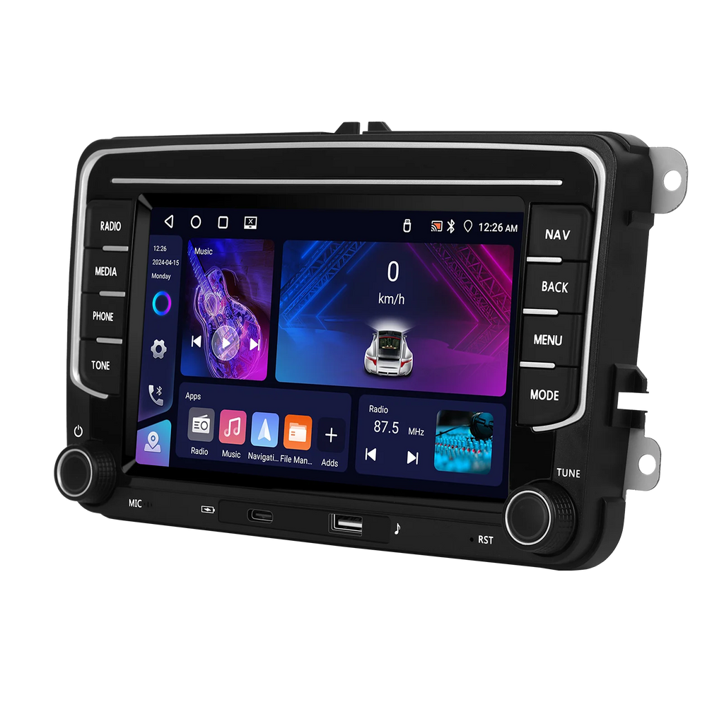 Podofo 7 "9" CarPlay Android Car Radio For Volkswagen VW Golf Passat JETTA Skoda SEAT Car Intelligent System 2din GPS Car Radio