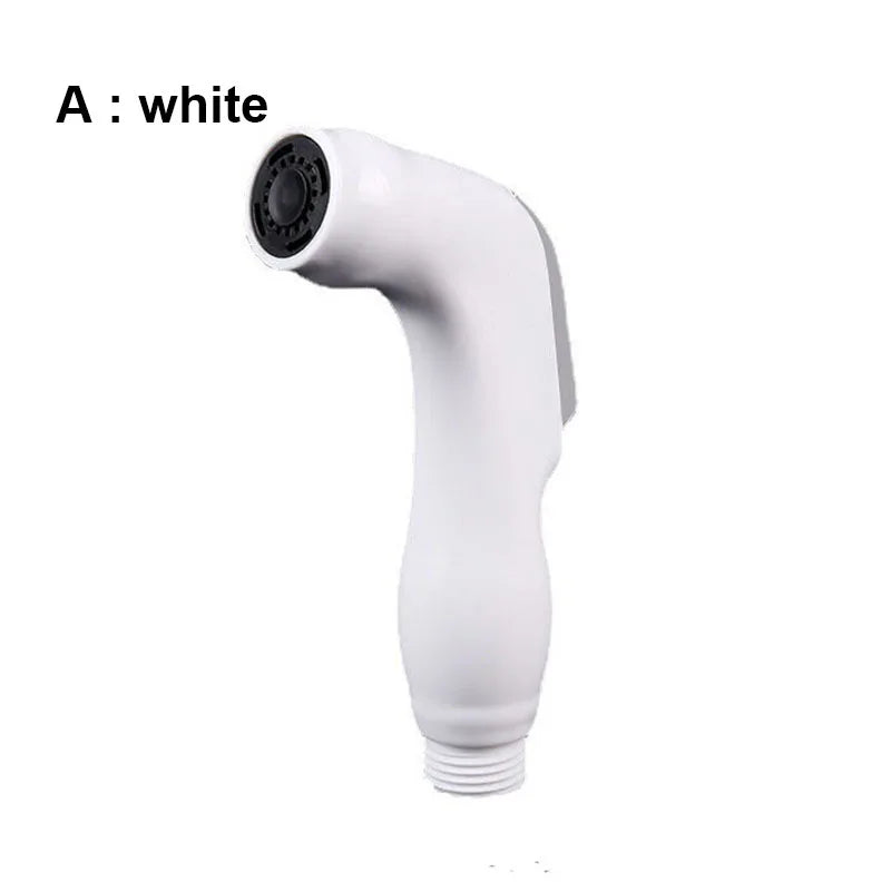 white silver ABS self clean Handheld Bathroom Bidet Shower Head Toilet Sprayer Faucet Spray Nozzle holder hose for toilet seat