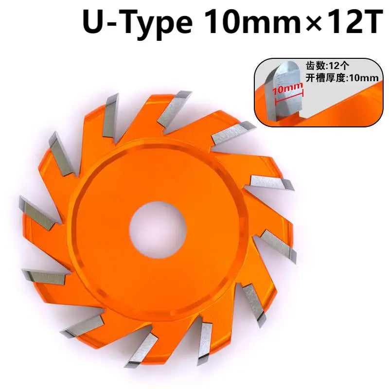 U/V-type 6/8/12 Teeth Aluminum-plastic Plate 90° Folded Right-angle Cutting Blade, Round Bottom carving Disc Woodworking Tools