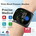 Medical Rechargeable Wrist Blood Pressure Monitor LED Display Fast Measurement Digital Tensiometer BP Tonometer Heart Rate Meter