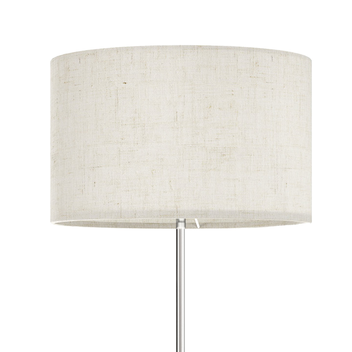 Lampadaire sur pied salon, lampe sur pied dimmable avec télécommande, abat-jour en lin, hauteur réglable 133-168cm, argent