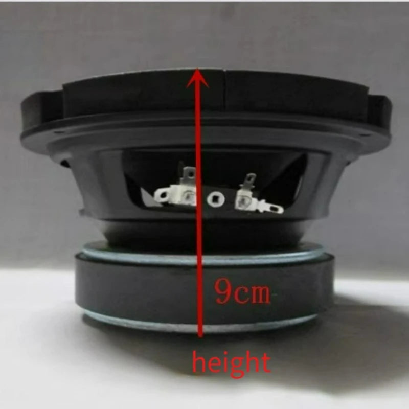 SOTAMIA 1Pcs 6.5 Inch Subwoofer 4 Ohm 80W 100 Magnetic Home Theater Smart Audio Speaker Car Subwoofer Modification Upgrade