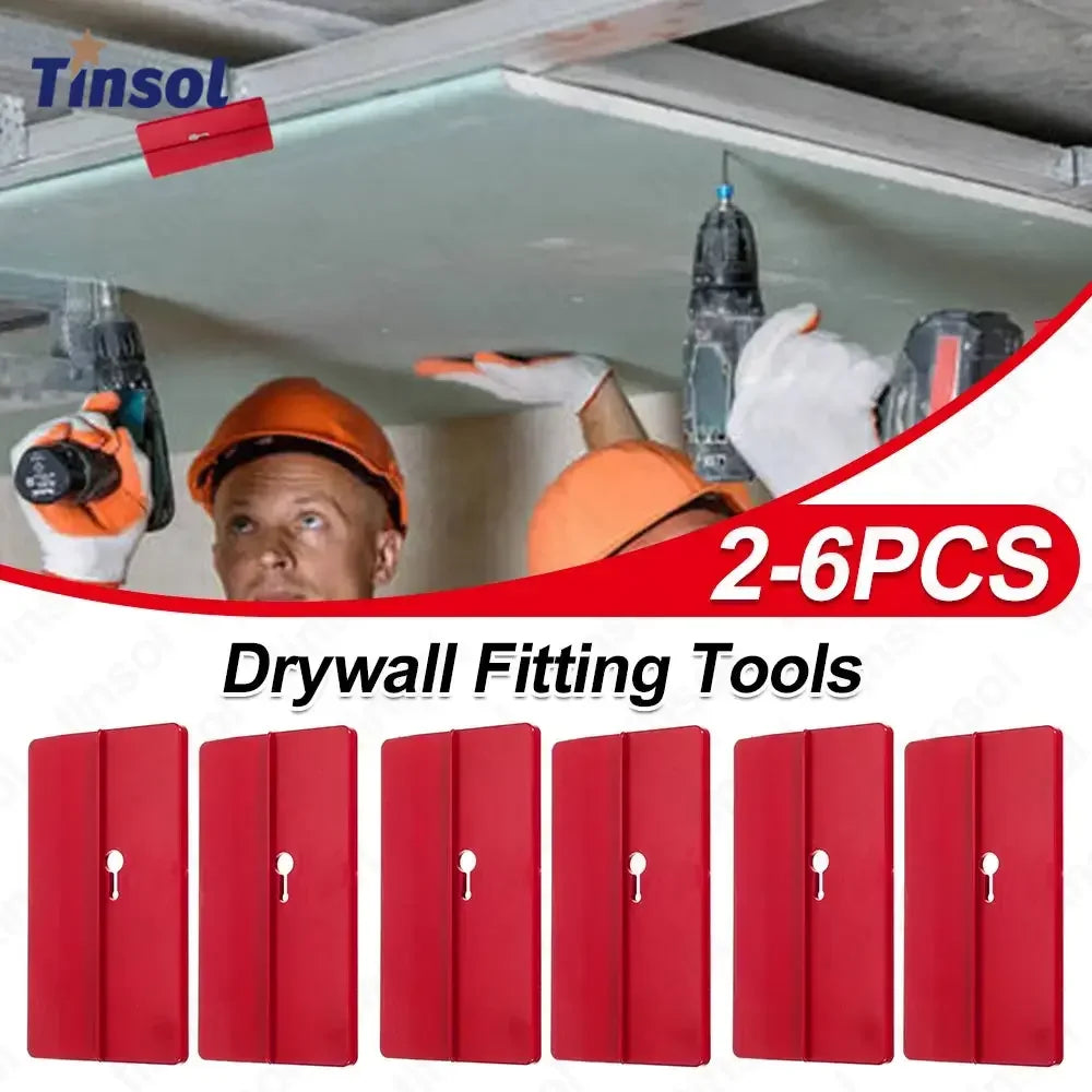 TINSOL 2/4pc Drywall Fitting Tool Plasterboard Fixing Tool Ceiling Positioning Plate Room Ceiling Sloped Wall Dec Carpenter Tool