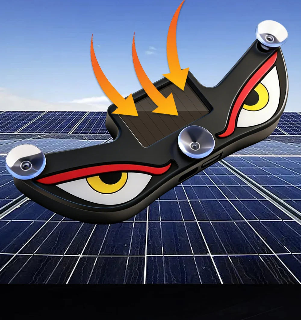 Monster Eye Antenna Flash Light Solar Car Decoration Demon Light Universal Roof Anti-Rear-End Demon Eye Modification