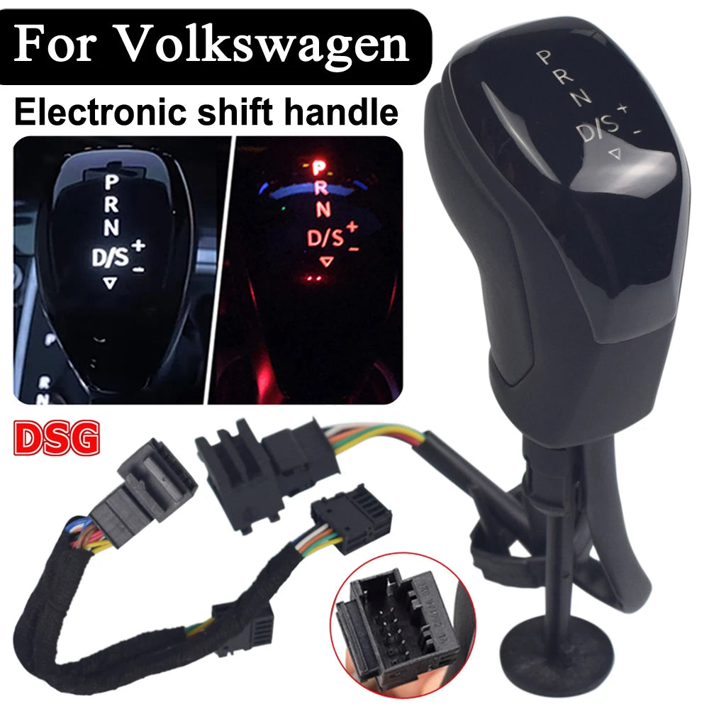 Automatic DSG Gear Shift Knob For VW Golf Mk6 Mk7 Passat B7 B8 Tiguan MK2 Touareg CC LED interior Synchronize electronic display