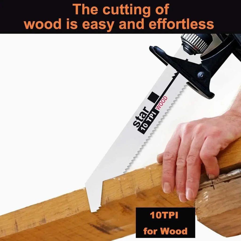 1set Reciprocating Saw Blades Saber Saw Handsaw Multi Saw Blade For Cutting Wood Metal PVC Tube Power Tools Accessories