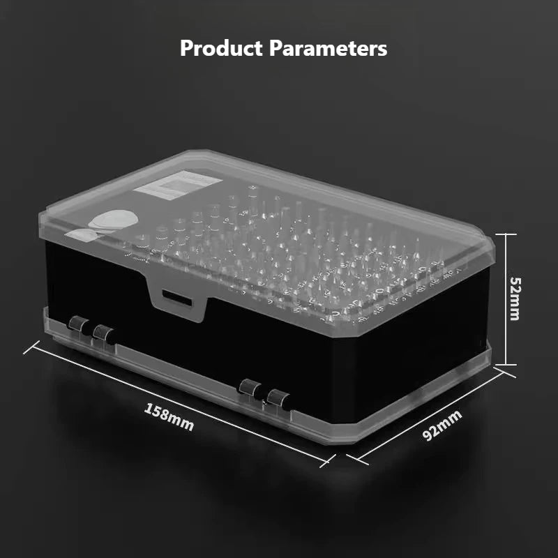 115-In-1 screwdriver set, strong magnetic and high hardness plum blossom disassembly machine, precision batch maintenance tool