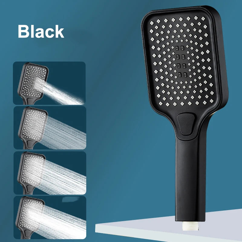 New 30cm Large Size High Pressure Overhead Rain Shower Head Large Flow Booster Rain Shower Head 360° Rotation Water Saving
