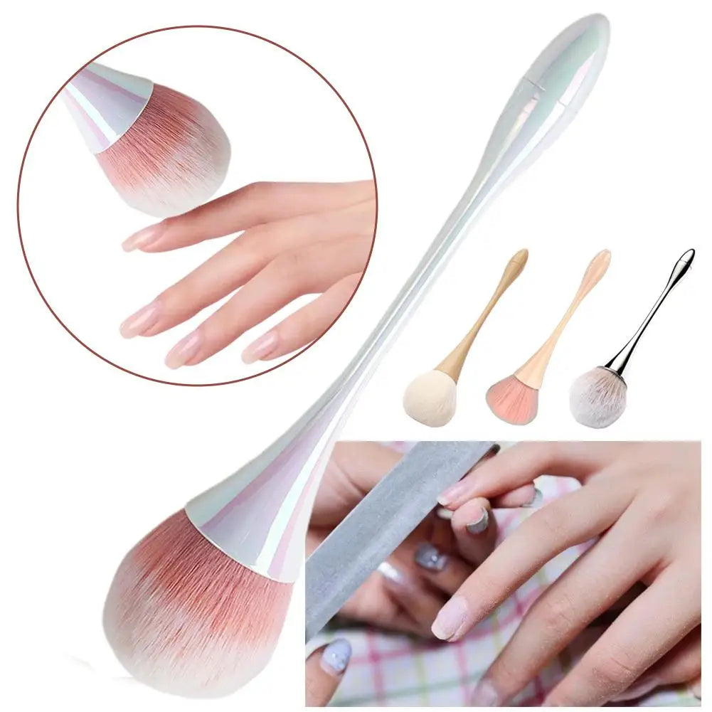 Nail Dust Cleaning Brush Dust Brush Manicure Beauty Brush Blush Powder Brushes Long-Handled Super Fluffy Manicure Tools