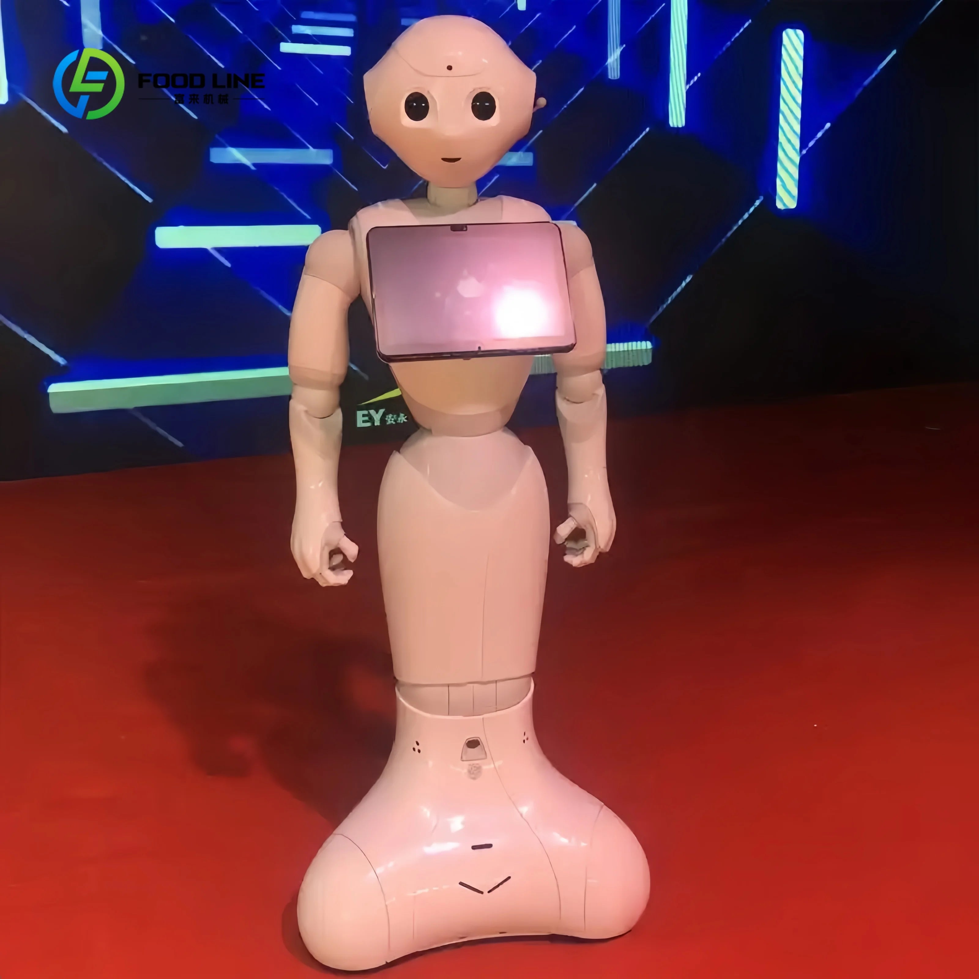 AI Humanoid Reception Service Robot Self Driving Hotel Restaurant Robot SLAM VSLAM Navigation Intelligent Customer Service Robot