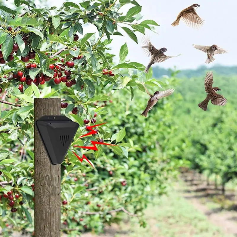 Solar Animal Repellents with 13 Kinds of Sound Playback Repelling Animals Alarm Repeller Outdoor Bird Repeller Solar Powered