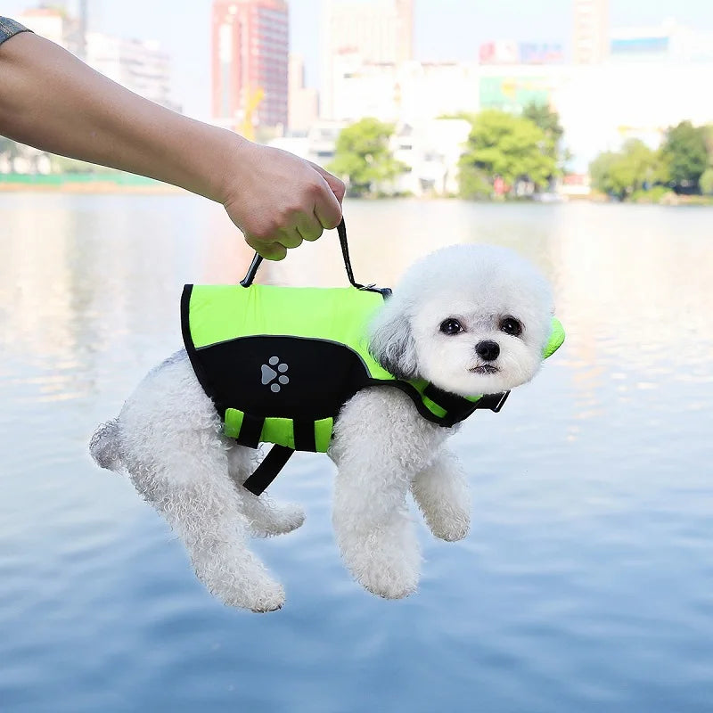 Summer Pet Dog Life Jacket with Removable Front Float Adjustable Dog Life Vest Swimsuits for Small Medium Large Dogs Swimming