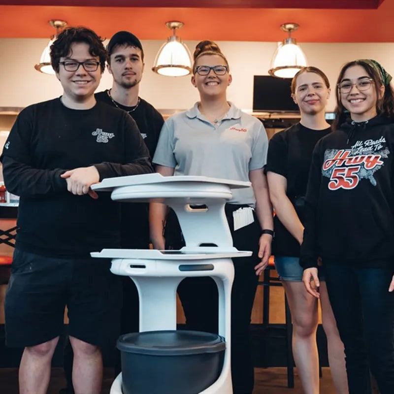AI Humanoid Reception Service Robot Self Driving Hotel Restaurant Robot SLAM VSLAM Navigation Intelligent Customer Service Robot
