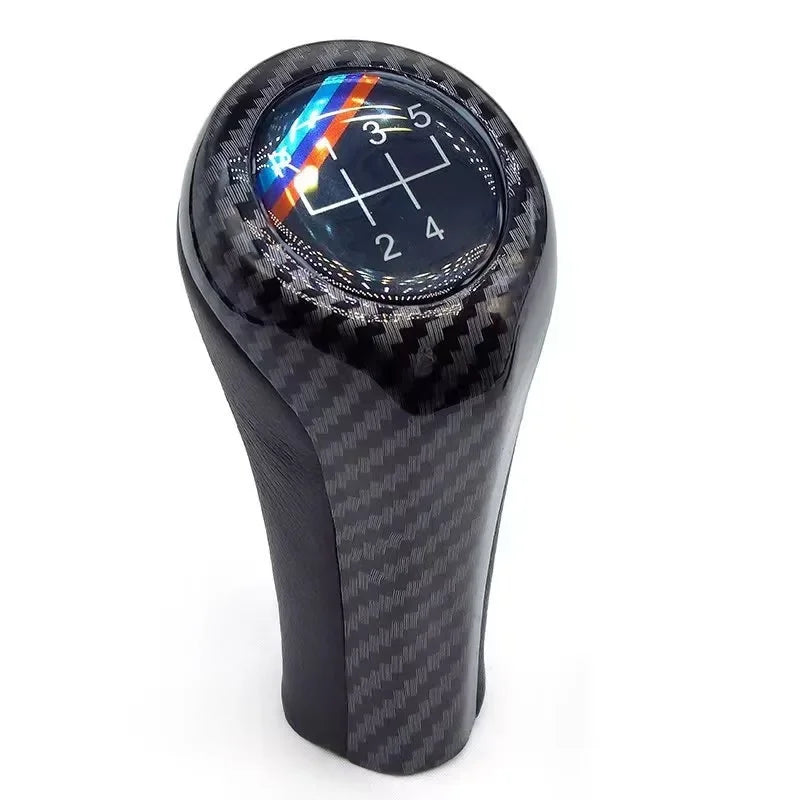 Carbon Leather Gear Shift Knob for BMW 1 3 5 6 Series M3 M4 M5 X5 X6 E30 E32 E34 E36 E38 E39 E46 E53 E60 E83 E84 E87 E90 E91 E92