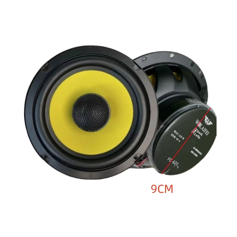 1 Pair of High Quality 6. 5inch Car Coaxial Speakers with Excellent Audio Performance and Full Frequency Response