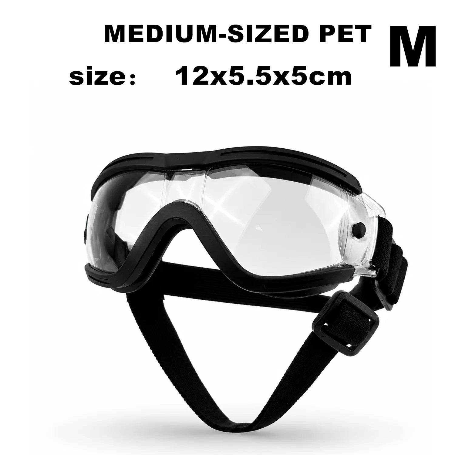 Pet Adjustable Dog Goggles Sunglasses Anti-UV Sun Glasses Eye Wear Protection Black Widely Used Dog Sunglasses Pet Dog Supplies