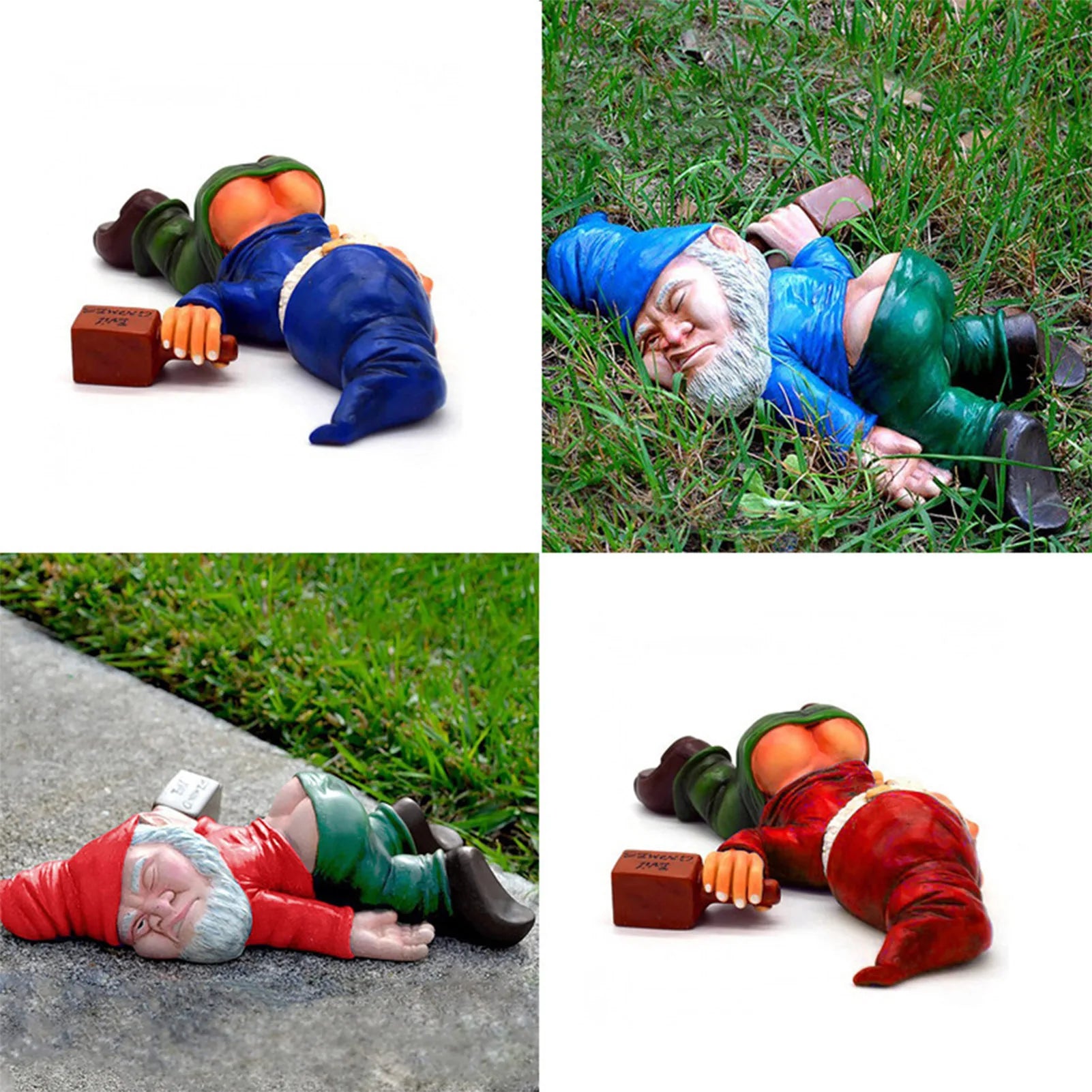 Drunk Garden Gnome Outdoor Statue Garden Gnomes Outdoor Patio Decor Birthday Gifts for Women and Men