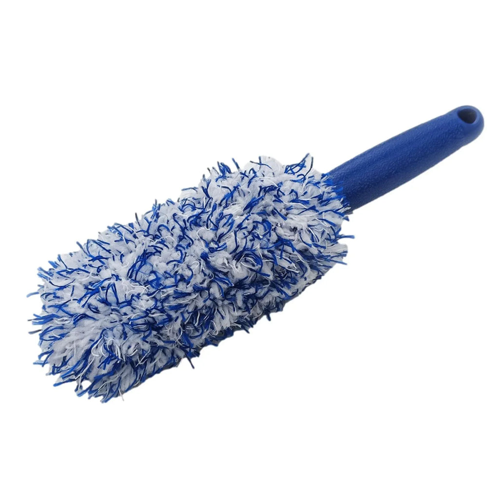 Car Wheel Tire Rim Cleaning Brush Portable Plush Car Wheel Hub Brush Washing Tool Car Detailing Care Dust Removal Brush