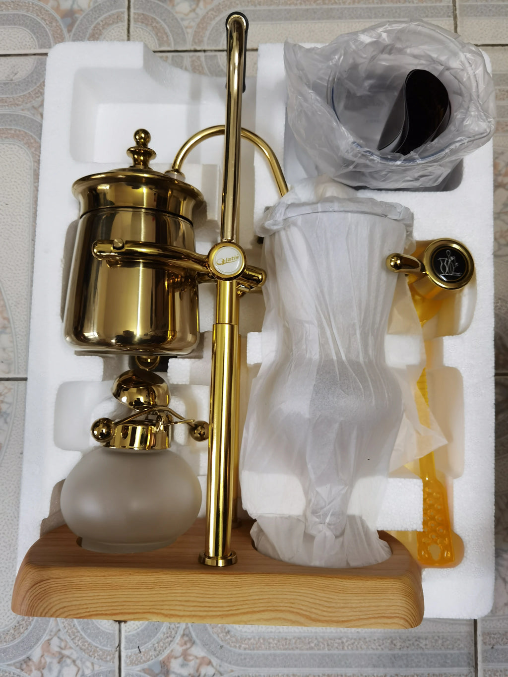 Water Drop Balancing Siphon Coffee Machine Kettle Coffee Maker Syphon Vacumm Coffee Brewer Manual Coffee Brewing Appliance Set