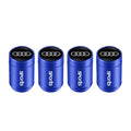 4Pcs Car Wheel Tire Valve Caps Covers Auto Accessories For Audi Quattro S3 A1 A2 A3 A4 A5 A6 A7 A8 Q1 Q2 Q3 Q4 Q5 Q6 Q7 Q8 TT C6