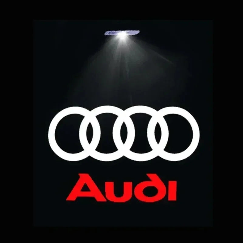 2pcs Car Door logo Welcome Light For QUTTRO Audi Sline A1 A3 A4 A5 A6 A7 Q3 Q5 Q7 TT B5 B6 B7 8P 8V 8P 8L S3 S4 Accessories