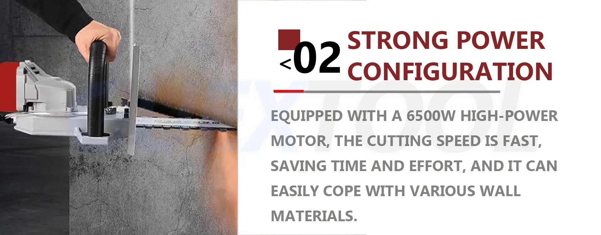 High Power Reinforced Concrete Slotting And Cutting Machine Electric Chain Saw Cement Wall Cutting Machine Modify Doors Windows