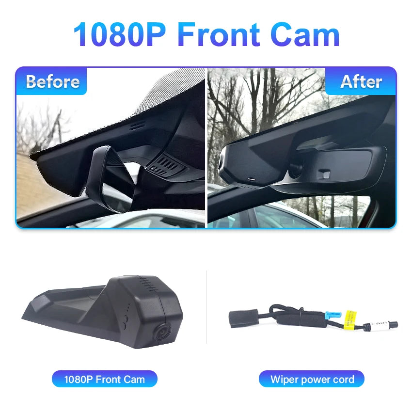 Dashcam for Peugeot 5008 3008 4008,Dvr for Citroen C5 Aircross,Camera Recorder for DS7,Plug and Play Dash Cam 4K for Car