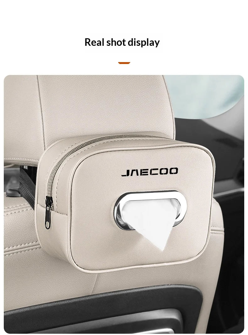 Suitable for JAECOO J5 J6 J7plus jaecoo J8 J7Phev car center console car mounted tissue box hanging bag tissue bag