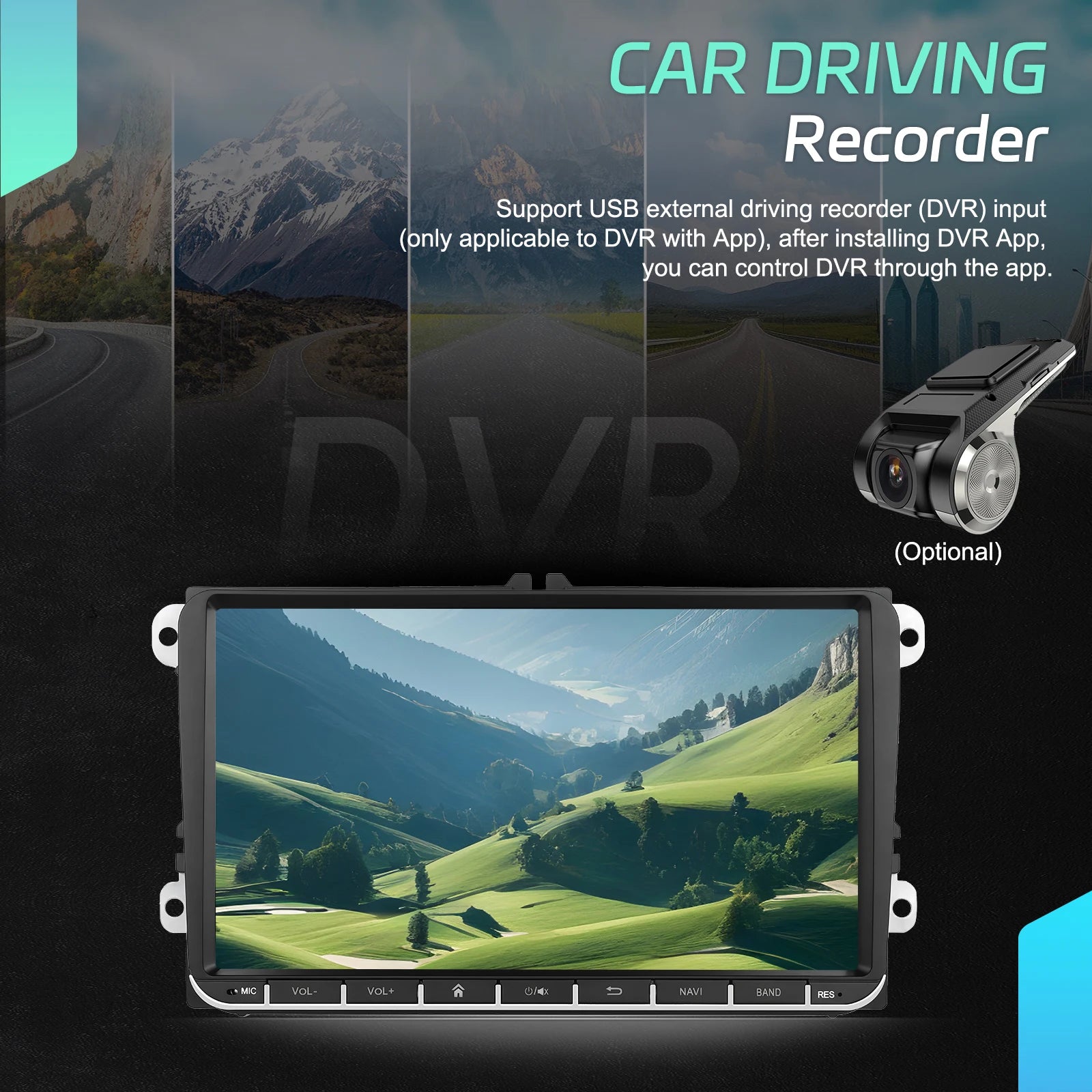 Podofo 7 "9" CarPlay Android Car Radio For Volkswagen VW Golf Passat JETTA Skoda SEAT Car Intelligent System 2din GPS Car Radio