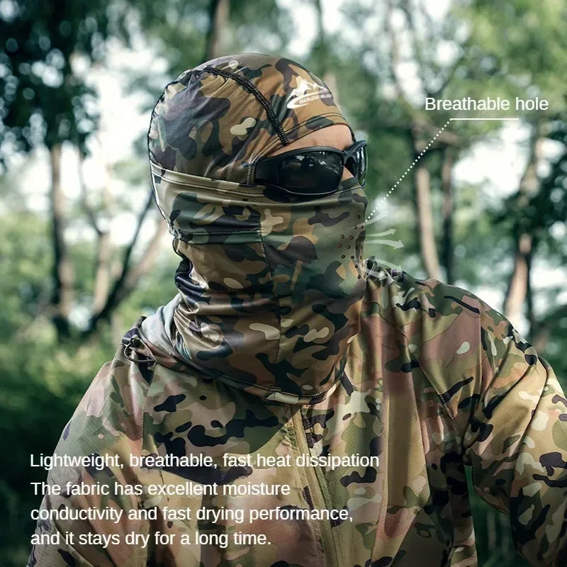Hiking Scarves Mask Cycling Balaclava Full Cover Face Mask Cap Quick Dry Lycra Sun Ultra UV Protection Outdoor Ski Hunting
