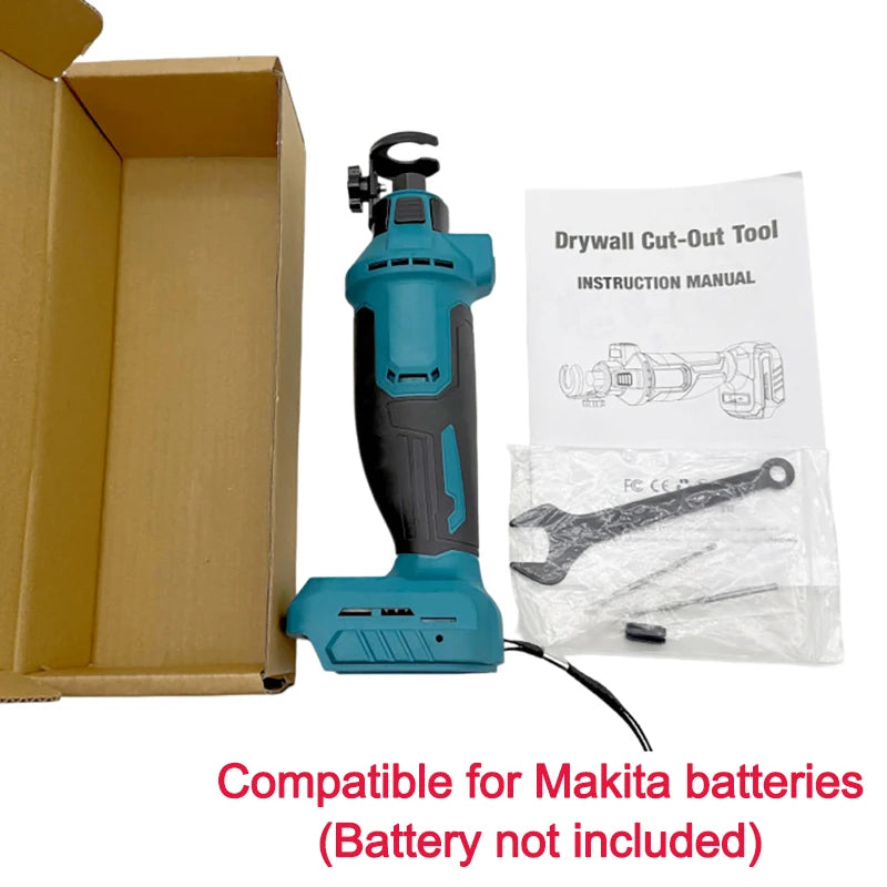 Woodworking 3 Speed Electric Drywall Cut Out Tool Cutting Brushless Rotary Saw Sheetrock Tool For Dewalt Makita Battery 30000RPM
