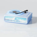 Enceinte Bluetooth d'aromathérapie style rétro, Veilleuse de chambre à coucher, Décoration d'intérieur, Platine vinyle musicale, Veilleuse audio