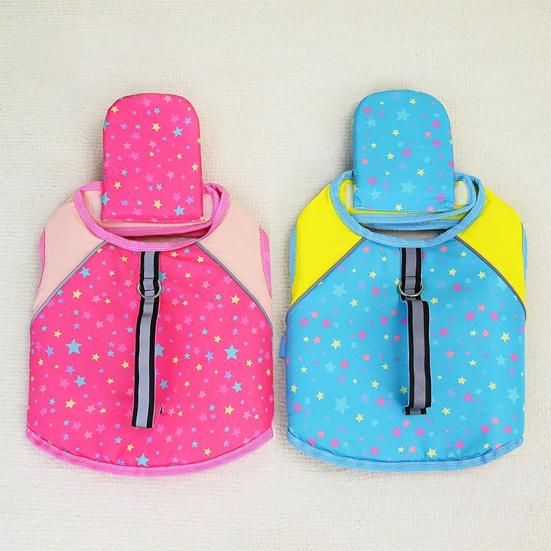 Summer Pet Dog Life Jacket with Removable Front Float Adjustable Dog Life Vest Swimsuits for Small Medium Large Dogs Swimming