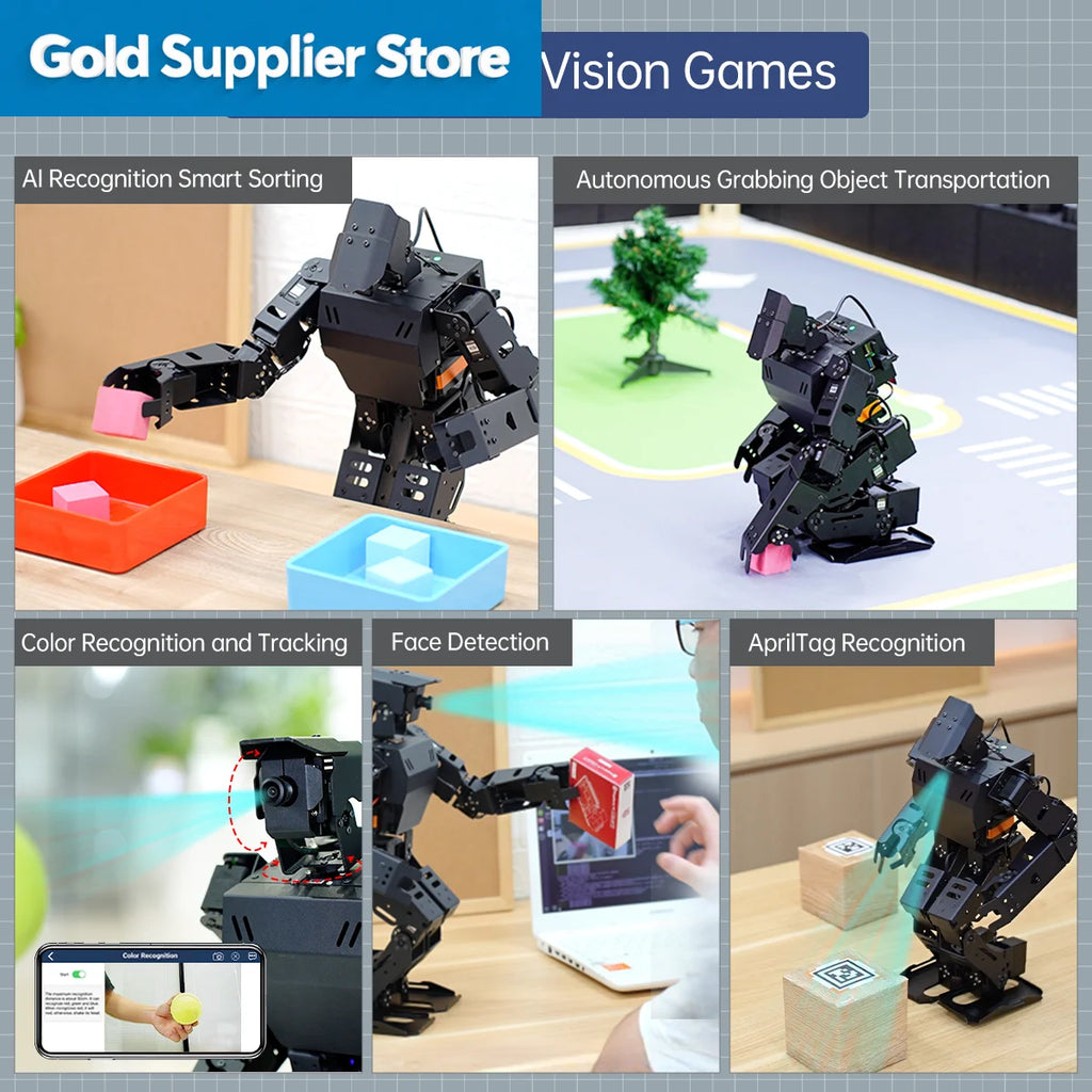 Professional ROS Humanoid Robot for Competition Teaching Kit Based on Raspberry Pi Athletic Robot Kit