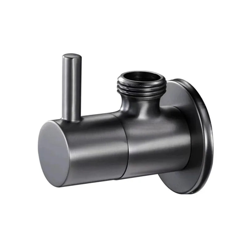 1/2"male x 1/2" male Brass Bathroom brushed gold  black Angle Stop Valve Chrome Copper Tap Toilet Bathroom Basin laundry AG666