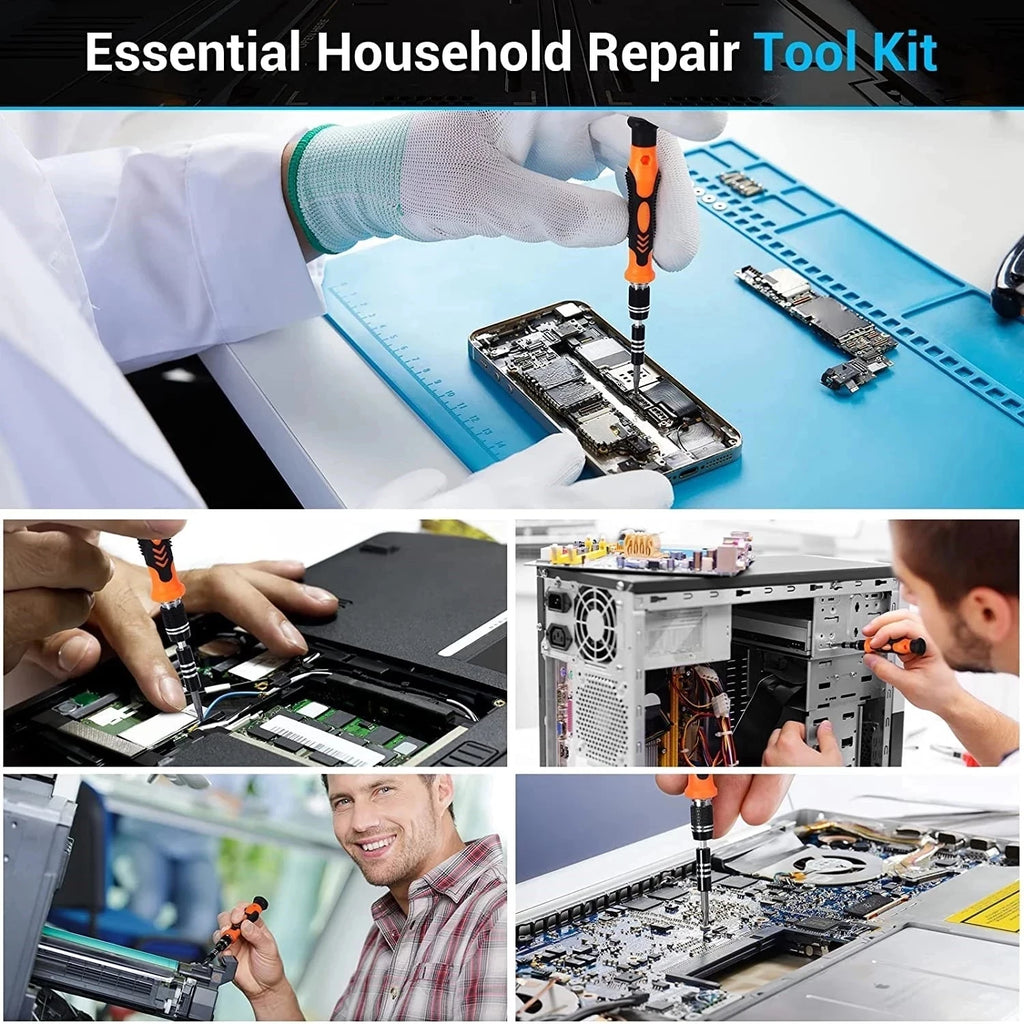 138/140 in1 Screwdriver Set Magnetic Torx Phillips Screw Bit Kit With Electrical Remover Wrench Repair Phone PC Tools