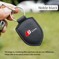 Car Leather Keychain Shield Styling Emblem Key Ring For Audi Sline A3 A4 A5 A6 A7 A1 A2 A8 Q1 Q2 Q3 Q4 Q5 Q6 Q7 Q8 TT RS3 S5 B8