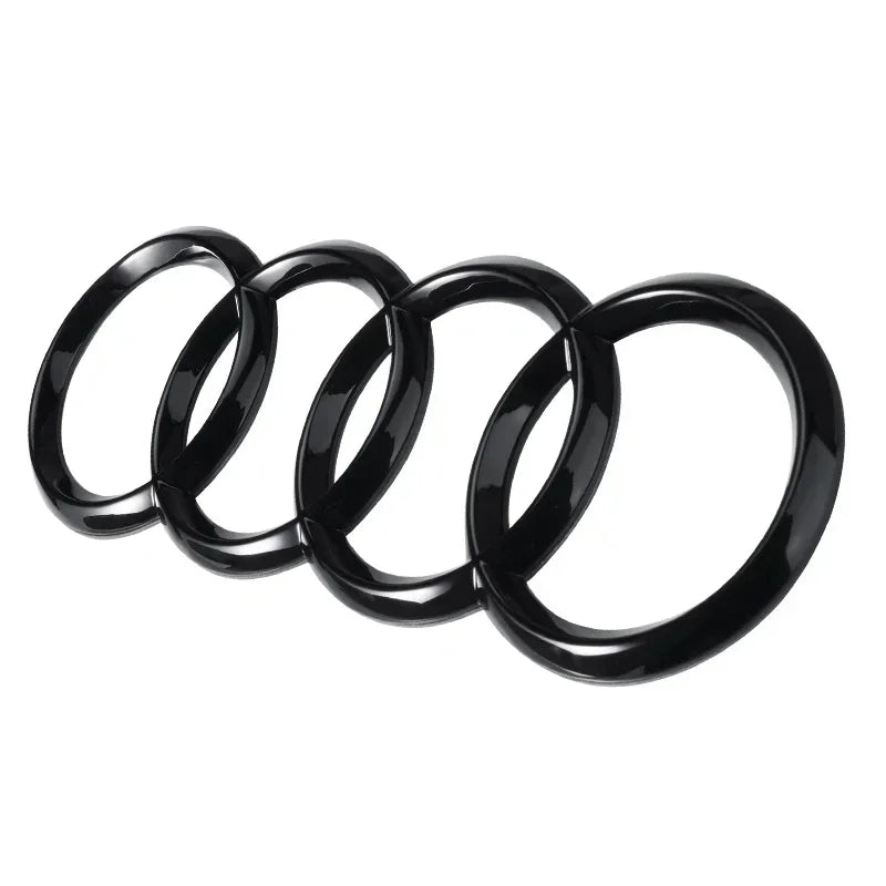 Car Styling For Audi A3 A4 A4L A5 A6 A6L A7 A8L Q2L Q3 Q5 Q7 TT Gloss Black Front Bonnet Grill Rear Trunk Emblem Badge Stickers