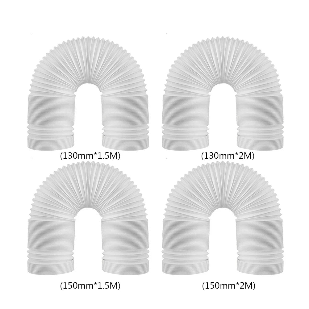 Tuyau d'extension de conduit de 130 150 mm, télescopique, flexible, pour climatiseur mobile, accessoires de tuyau d'échappement, tuyau de ventilation 1,5/2 m